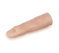 SAFIGLE Practice Hand Fake Finger Nail Art Tool Silicone Bendable Jointed 1 PC Skin Color for Manicure Training Reusable Supports Acrylic Nails for Beginners and Salon Artists