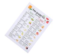 SAFIGLE Prediabetic Diet Chart Poster for Everyday Meal Preparations and Home Kitchen Use with Easy-to-read Graphics and Portion Guidelines, Canvas Material 65.50x45.50x0.10cm