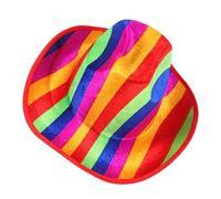 SAFIGLE Pride Parade Rainbow Hat Cowboy Hat for Costume Parties Unique Design for Cosplay Role Play Comfortable Wide Brim for Long Wear Photo Prop for Unforgettable Memories