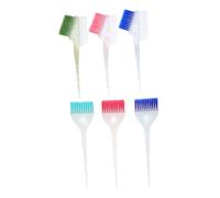 SAFIGLE Professional Hair Dye Brush Set Rat Tail Coloring Tools for Precise Sectioning and Even Application Salon and Home Use Includes Detail Brush and Combs Green Blue Pink