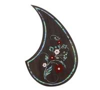 SAFIGLE Professional Self-adhesive Guitar Pickguard Protector Sticker for 39-41 Inch Acoustic Guitars, Teardrop Flower Pattern Anti-scratching Protective Plate