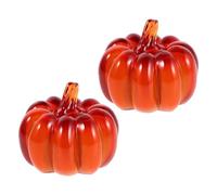 SAFIGLE Pumpkin 2pcs Lightweight Lights LED, Brightness Pvc Pumpkin-shaped Orange Please help analyze this title Halloween Lantern Figurines with High Decorations me for Daily Home and