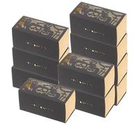 SAFIGLE Pumpkin Made of Iridescent Paper Black Hollow Candy Boxes 50pcs with Smooth Exterior, for Halloween Parties and-the-go Snacking Treat Holders