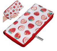 SAFIGLE Purse Girl: Strawberry Wallet Women's PU Leather Purse Children - Kawaii Wallet with Large Capacity for Cards and Cash, Ideal for Everyday Use and Going Out