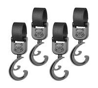 SAFIGLE Pushchair Bag Hooks 4 Pack Buggy Bag Holder Clips Stroller Accessories