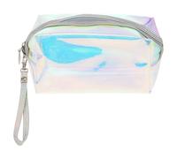SAFIGLE PVC Hand-held Toiletry Bag Cosmetic Organizer with Reliable Zippers Convenient to Use for Skin-Care Products and Mouse Storage