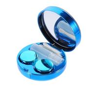 SAFIGLE Quicksand Holder Accessible Eye Contacts Case Travel Kit Plastic Storage Box Tweezers Mirror Suction Stick Care Liquid Insect