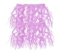 SAFIGLE Realistic Wool-like Doll Wig 2pcs Curly Hair Extensions Long Soft for Doll Making Creative Diy Projects