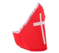 SAFIGLE Red Catholic Priest Hat Polyester Costume Headwear