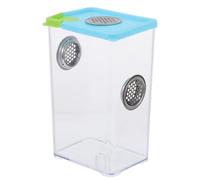 SAFIGLE Reptile Anti-escape Case Plastic Reptile Holder Simple Box Shape Compact Design for Corn Snakes and House Lizards Easy to Observe Breeding Box Random Color