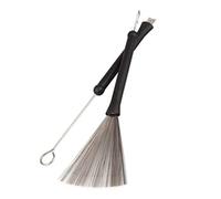 SAFIGLE Retractable Drum Brush Sticks with Steel Wire Strands, Loop End Metal Drum Brush for Jazz and Rock Percussion, Portable Rubber Handle, Sturdy Musical Instrument Accessory for Live