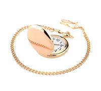 SAFIGLE Retro Clamshell Pocket Watch for Men and Women Mechanical Hand-Wind Design Rose Gold Unique Vintage Style for Students Special Occasions
