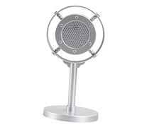 SAFIGLE Retro Microphone Prop Plastic Simulated Head Mic for Photography Parties Christmas Halloween Educational Toy