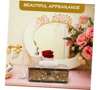 SAFIGLE Retro Wooden Tissue Box Holder Rectangular Napkin Dispenser with Flower Carved Design for Home Office Vintage Style Decorative Paper Cover Case
