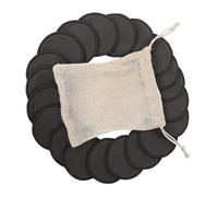 SAFIGLE Reusable Bamboo Fiber Facial Pads 31pcs Set with Charcoal Detox Makeup Remover Rounds and Mesh Laundry Bag for Sensitive Skin Cleansing and Face Washing