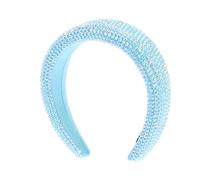 SAFIGLE Rhinestone Headband for Women 1-Piece Padded Hair Accessory Wide Band Shiny Crystals for Parties and Weddings Comfortable Fit for Hair Types