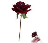 SAFIGLE Rhinestone Red Rose Hairpin Pearl Rhinestones Wedding Hair Ladies Fascinator Floral Hair Pins