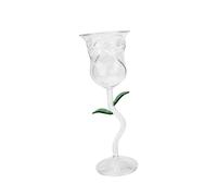 SAFIGLE Rose Flower Wine Glass Decorative Goblet for Parties and Elegant Cocktails Transparent Premium Glass with High Durability for Whiskey and Gatherings