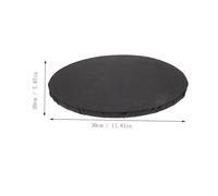 SAFIGLE Round Black Stretched Canvas Frame DIY Art Frame for Oil Painting Firm Wooden Panel with Smooth Edges Blank Artist Canvas Board for Mixed Media Craft Projects