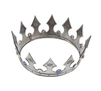 SAFIGLE Royal Crown For Men: Elegant Baroque Acrylic Crystal Crown Prince Headband For Wedding Carnival Party Photography Props Headpiece Adults Kids
