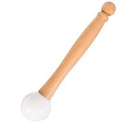 SAFIGLE Rubber Mallet Meditation Tool with Wooden Handle Crystal Singing Bowl and Rubber Head Comfortable Grip and Wide Application for Playing Sound Bowls for Yoga Mindfulness