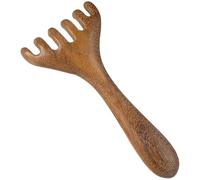 SAFIGLE Scalp Massager Wide Tooth Comb Portable Wooden Massager Comb Creative Design Does Not Hurt The Scalp for Family Use