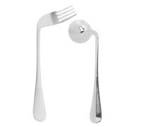 SAFIGLE Self-Feeding Angled Spoon Fork Stainless Steel for Elderly Patients Cutlery and Eat Spoon