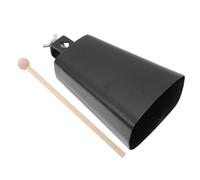 SAFIGLE Set of Large Cow Bells Metal Drum Sets with Wooden Stick Rustic Drum Accessory Perfect for Boys and Girls and Adults 6 Inches