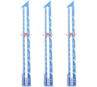 SAFIGLE Sewing Gauge Ruler Accurate Seam Guide 3pcs Aluminum with Marking Line and Sliding Function for Button Spacing and Quilting Measurement for Fabric Crafts and Quilting