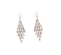 SAFIGLE Shining Crystal Eardrop Earrings for Women Long Elegant Design for Brides and Special Occasions Made with Durable and Crystal All Match Jewelry
