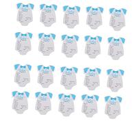 SAFIGLE Shower Decor 20pcs Month Sticker Cards Mom Dad Prediction Advice Cards Set