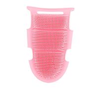 SAFIGLE Silicone Massage Scrubber Bathing Brush Gentle Exfoliating Glove for Adults Skid Resistant Comfortable Skin Friendly Dead Skin Removal for Soap Body
