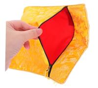 SAFIGLE Silk Buddhist Zen Book Wrap Cloth with Handle Durable Yellow Brocade Scripture Storage Pouch for Bible Quran Documents Portable Organizer Case