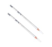 SAFIGLE Silky Smooth Waterproof Eyebrow Pencil 2pcs White Wooden Eyeliners Smudge Proof Formula for Peach Blossom Eye Makeup