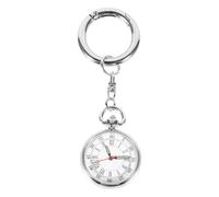 SAFIGLE Silver Luminous Pocket Watch for Nurses with Portable Alloy and Glass Material, Simple Stylish Design, a Birthday
