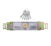 SAFIGLE Silver Metal Roller Shutter Door Lock with Anti-Prying Feature and Higher Safety Performance for Garage and Warehouse Doors