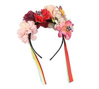 SAFIGLE Simulation Rose Headband for Party Made of Plastic and Cloth for Halloween Wedding Occasions Decorative Flower Headband Cloth Art Wreath for Photo Taking