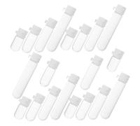 SAFIGLE Small Glass Bottles for Liquids 20pcs Leakproof round Bottom Cosmetic Liquid Dispenser with Lids Reusable Mini Containers for Essential Oils and Serum Storage Travel and Daily Use