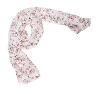 SAFIGLE Soft Floral Chiffon Scarf for Women Lightweight Sheer Hijab Wrap with Rose Print Elegant Shawl for Middle Eastern Fashion and Versatile Use Prayer Everyday Wear