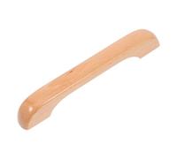 SAFIGLE Solid Wood Arced Pull Handle for Wardrobes and Sideboards | Natural Wood Finish, Smooth Polished Surface, Modern Rustic Style, Home Renovation Use, 128mm Spacing