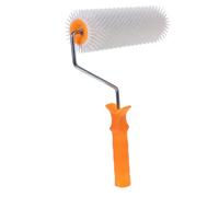 SAFIGLE Spiked Flooring Roller with Teeth Height for Self-Leveling Screed Aeration Paint Brush Tool with Comfortable Handle for Epoxy Floor Paint and Surface Painting Random Color
