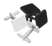 SAFIGLE Square Stainless Steel Cufflinks for Men Elegant Business Accessories 2 Pairs for Weddings and Formal Occasions Stylish Groom Jewelry