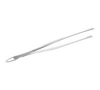 SAFIGLE Stainless Steel Chef Tweezers with Hook Precision Kitchen Tongs for Cooking BBQ Fish Bone Removal Non-Slip Tip Reusable Household Cooking Tool for Western Food and Plating