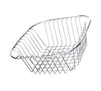 SAFIGLE Stainless Steel Dish Drying Basket Utensil Holder Multifunctional Sink Storage Rack for Kitchen and Bathroom Silver Drain Basket for Dishes Sponges and Brushes Safe and Practical