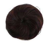 SAFIGLE Synthetic Hair Bun Wig Chignon Hairpiece Chocolate Color High Temperature Easy to Use Durable and for Stylish Updos and Messy Buns