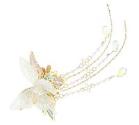SAFIGLE Tassel Butterfly Hair Clip Butterfly Clip Not Easy to Fall off Versatile Antique Style Plastic Resin for Women Creating A Travel Updo Other Occasions