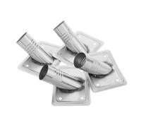 SAFIGLE Threaded Head Replacement Metal Floor Brush Head Adapter with Quick Assembly 4pcs Broom Handle Connector for Wooden and Metal Poles for Cleaning Tasks and Offices