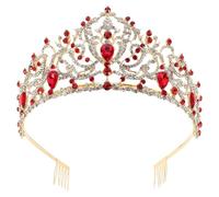 SAFIGLE Tiara Crown Princess Rhinestone Crown Bride Headbands Bridal Wedding Prom Birthday Party Hair Accessories Jewelry for Women Girls