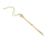 SAFIGLE Torah Book Pointer Yad Hand Pointer and Connected Chain for Torah Reading Haftorah Bar Mitzvah Works of Art of Common Metal Golden