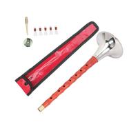 SAFIGLE Traditional Chinese Suona Wind Instrument in D Key for Beginners, Easy to Operate and Prevents Rust, Made of Wood, Iron, and Copper, for Practice and Performance Random Color